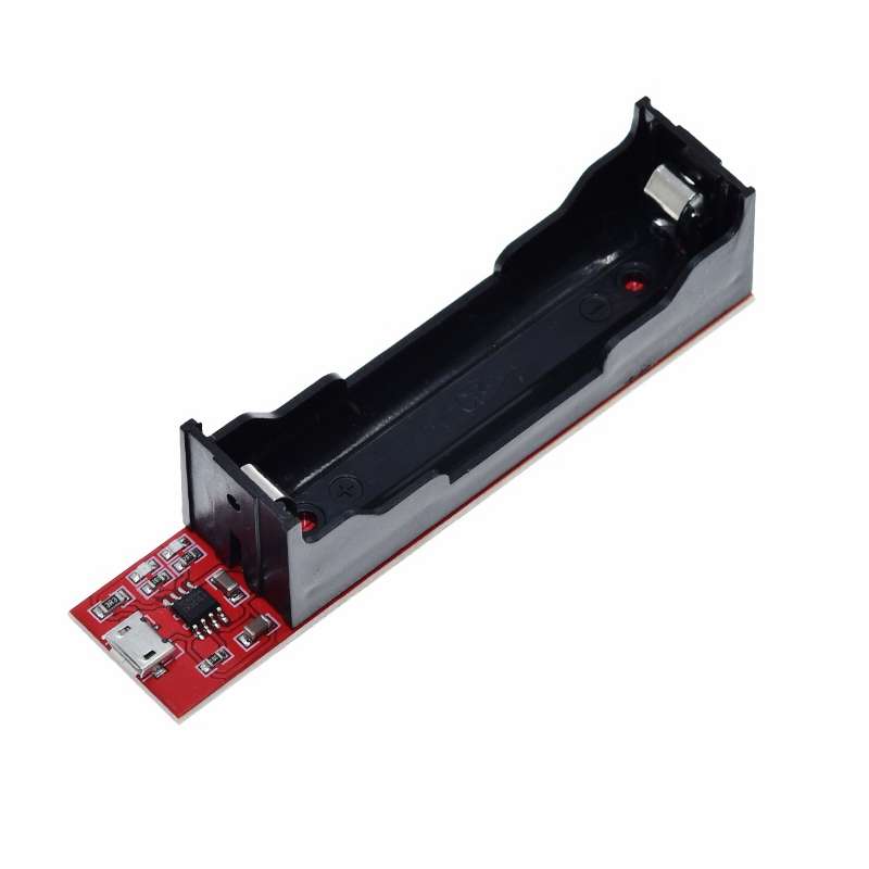 Vue des composants du module TP4056 avec micro USB